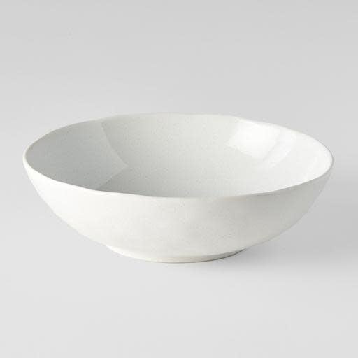 Bowl Oval 16.5cm Parchment White Glaze
