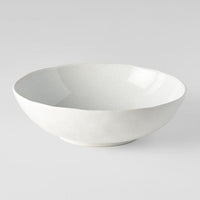 Bowl Oval 16cm Parchment White Glaze