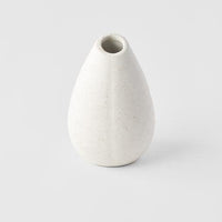 Pinecone Vase 6.5 cm, 150 ml / Matte White Glaze