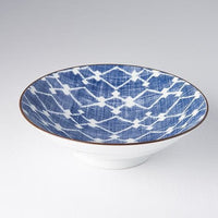 Ramen Bowl 24.5cm Navy Ikat Design