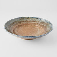 Serving Bowl Flat Base 28cm Earth & Sky Glaze