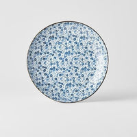 Dinner Plate 23cm Blue Daisy Glaze