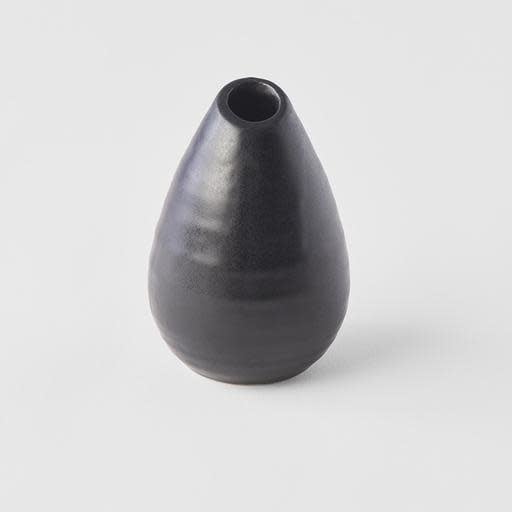 Pinecone Vase 6.5 cm, 150 cm / Matte Black Glaze