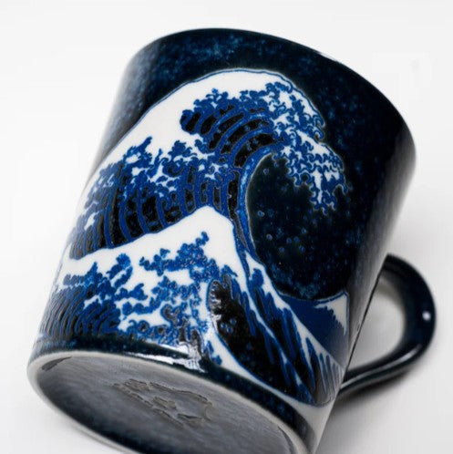 Mug with handle Great Wave Design