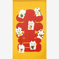 Noren Door Curtain 150cm Maneki Neko Fortune