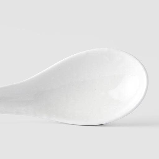 Matt White Spoon 17,5 cm