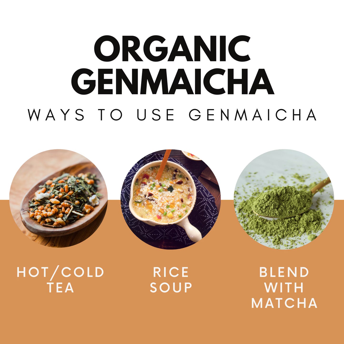 Organic Genmaicha Green Tea 100g by Teafy