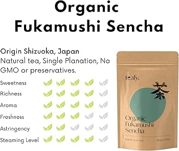 Organic Fukamushi Sencha Green Tea 100g by Teafy