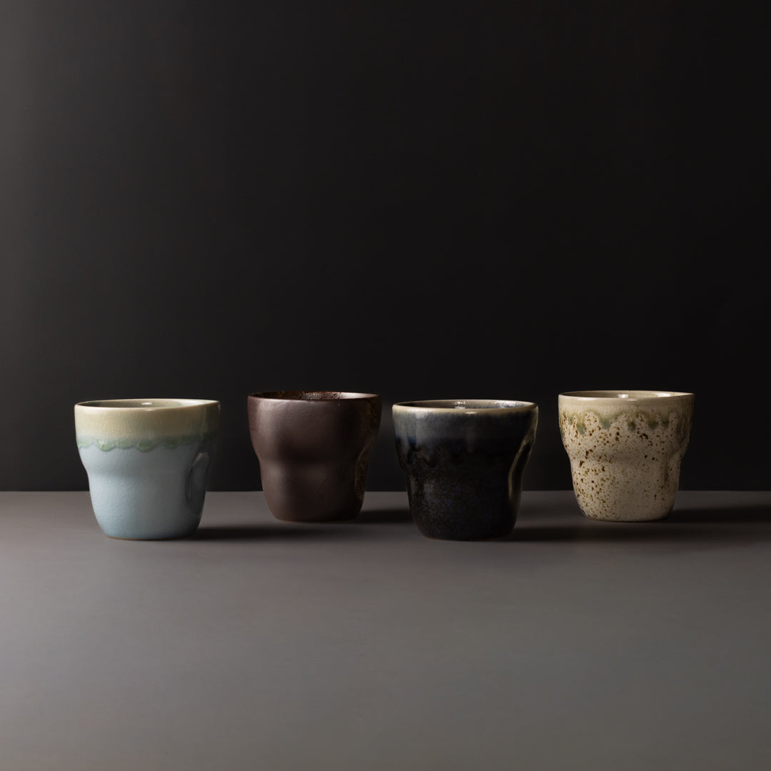 Mug Yunomi 280ml Crazed Blue Glaze