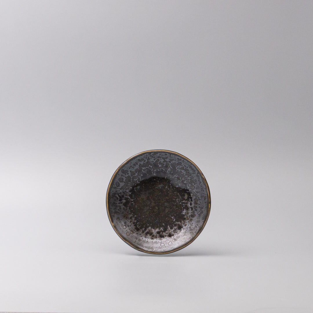 Plate 13cm Black Pearl Glaze