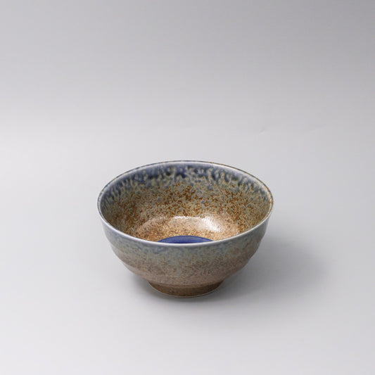 Bowl 17cm Earth & Sky Glaze with Blue pool