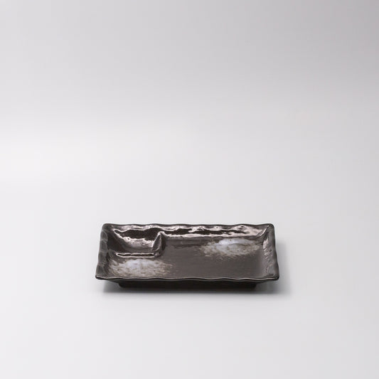 Dumpling Plate 21cm Black Glaze