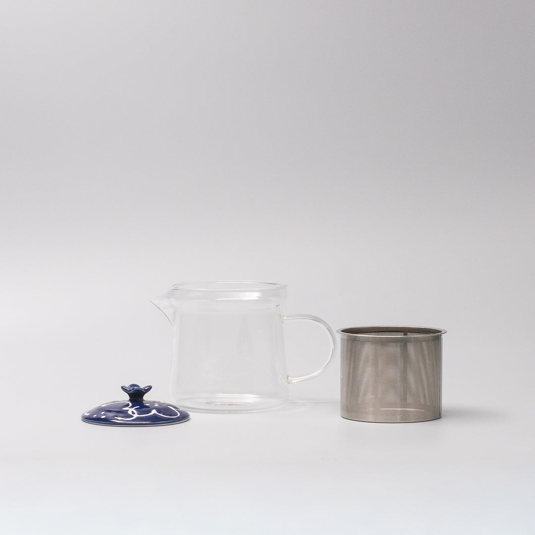 Japanese tea pot clear glass design