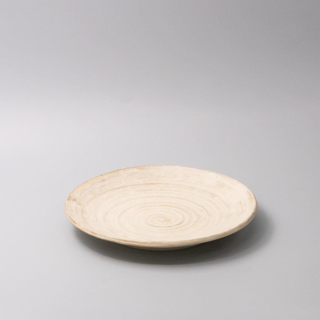 Thick Edge Plate 25cm Washed Sandstone