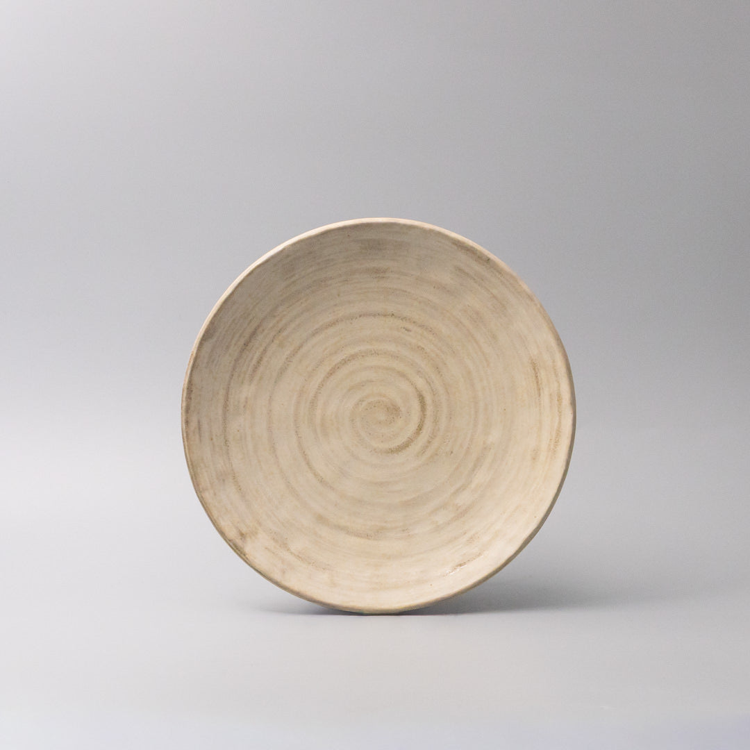 Thick Edge Plate 25cm Washed Sandstone