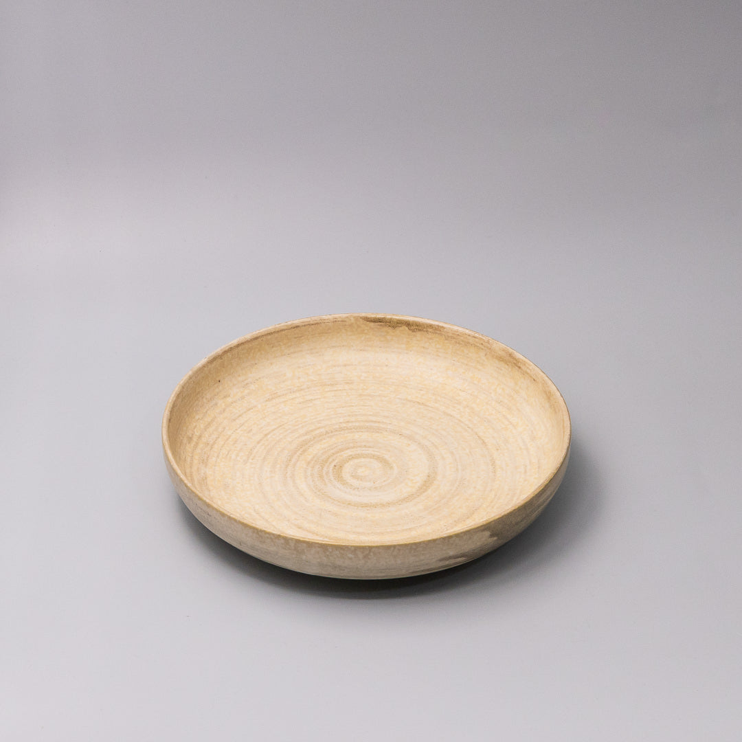 Plate High Rim 22cm Washed Sandstone