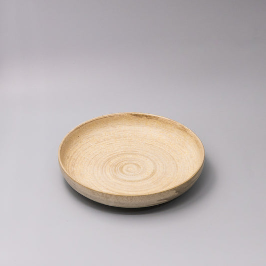 Plate High Rim 22cm Washed Sandstone