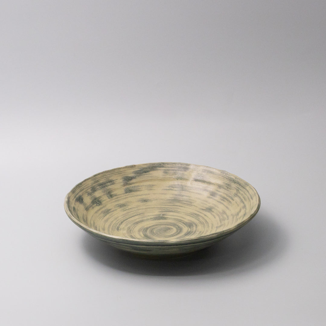 Open Shallow Bowl 24cm Washed Fern