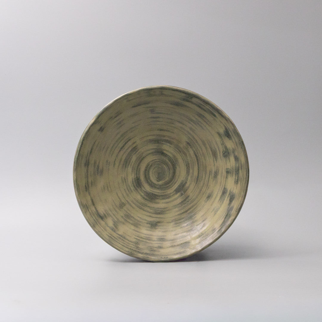 Open Shallow Bowl 24cm Washed Fern