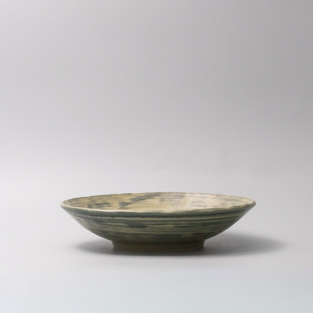 Open Shallow Bowl 24cm Washed Fern