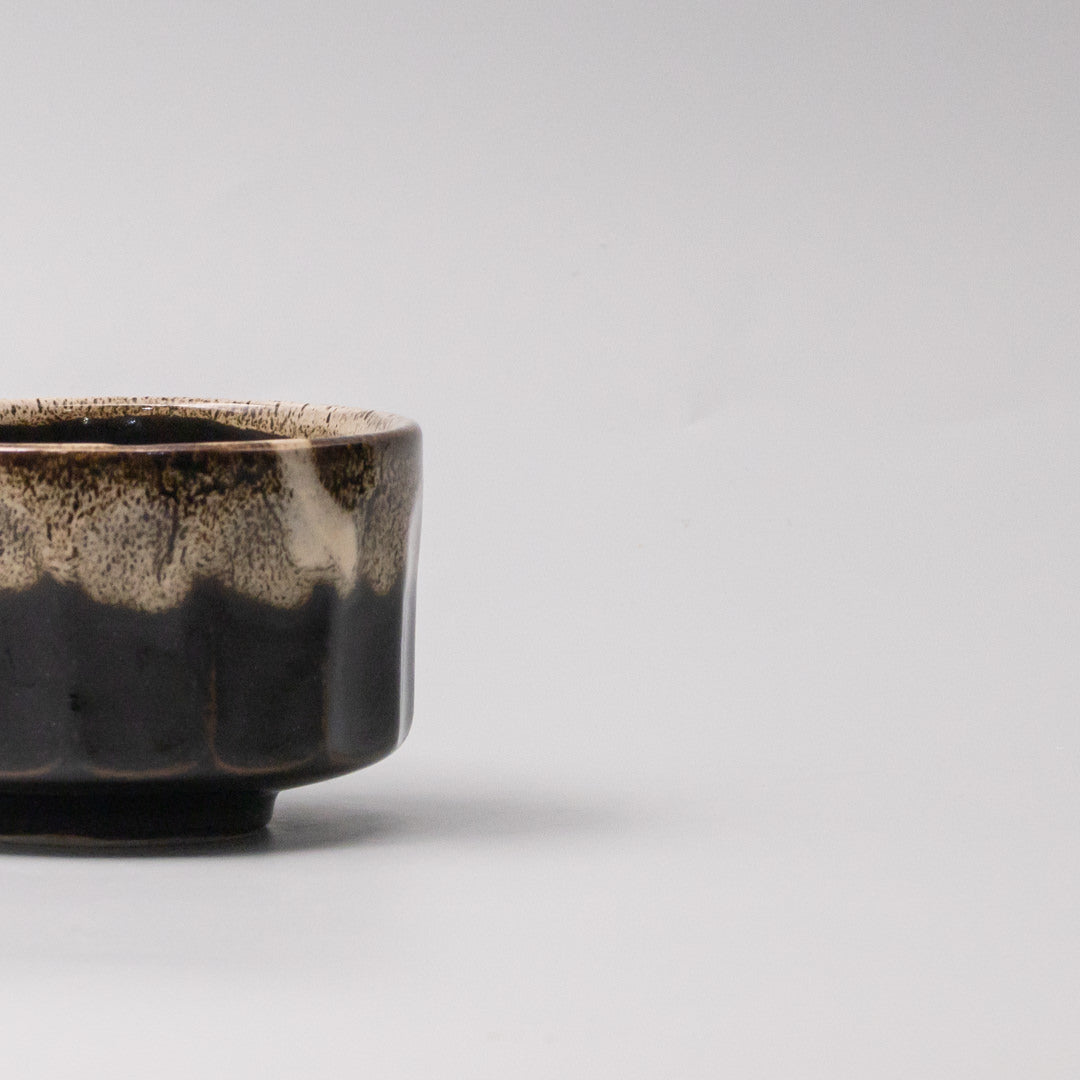 Matcha Tea bowl 11cm Espresso Fade Foam Glaze