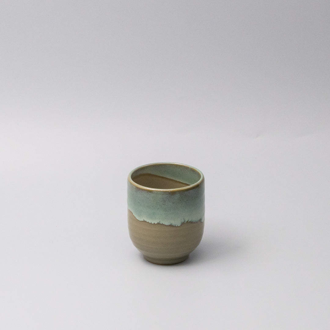 Mug Yunomi 8cm 280ml Aqua Drip Glaze