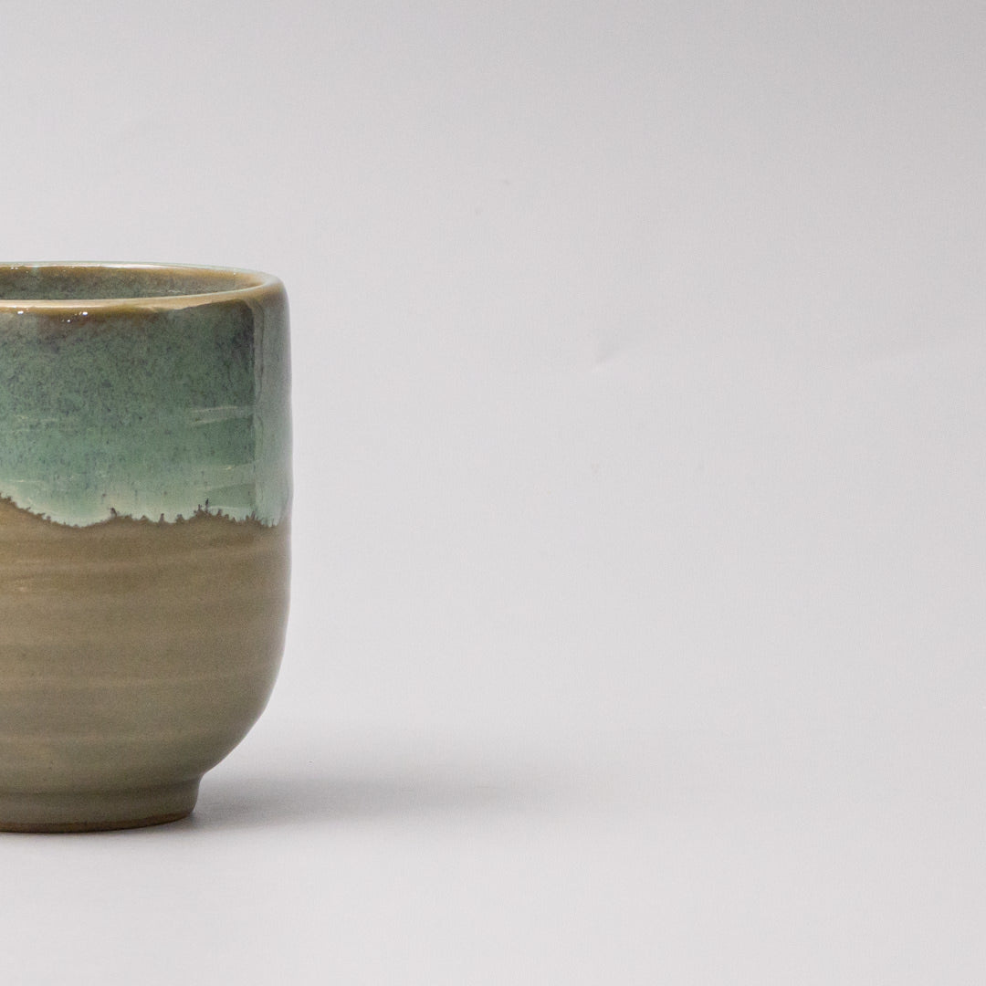 Mug Yunomi 8cm 280ml Aqua Drip Glaze