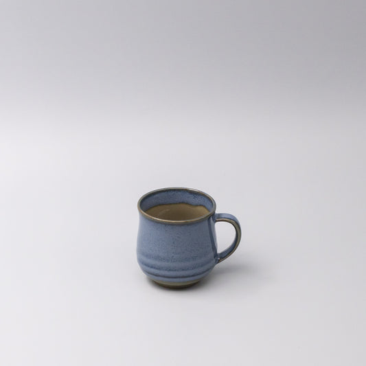 Mug with Handle Blue Glaze