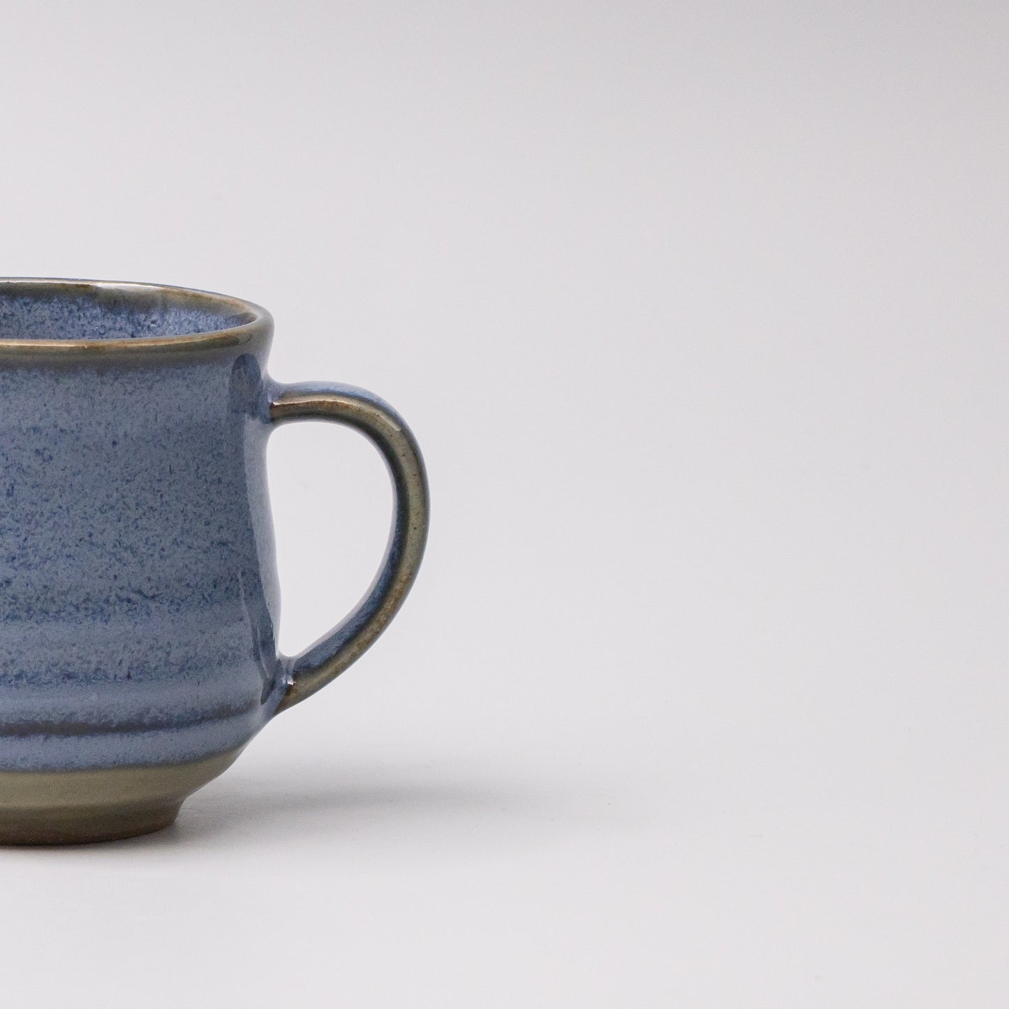 Mug with Handle Blue Glaze