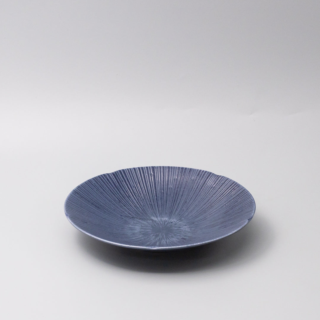 25cm ceramic pasta bowl sapphire glaze 45 degree angle