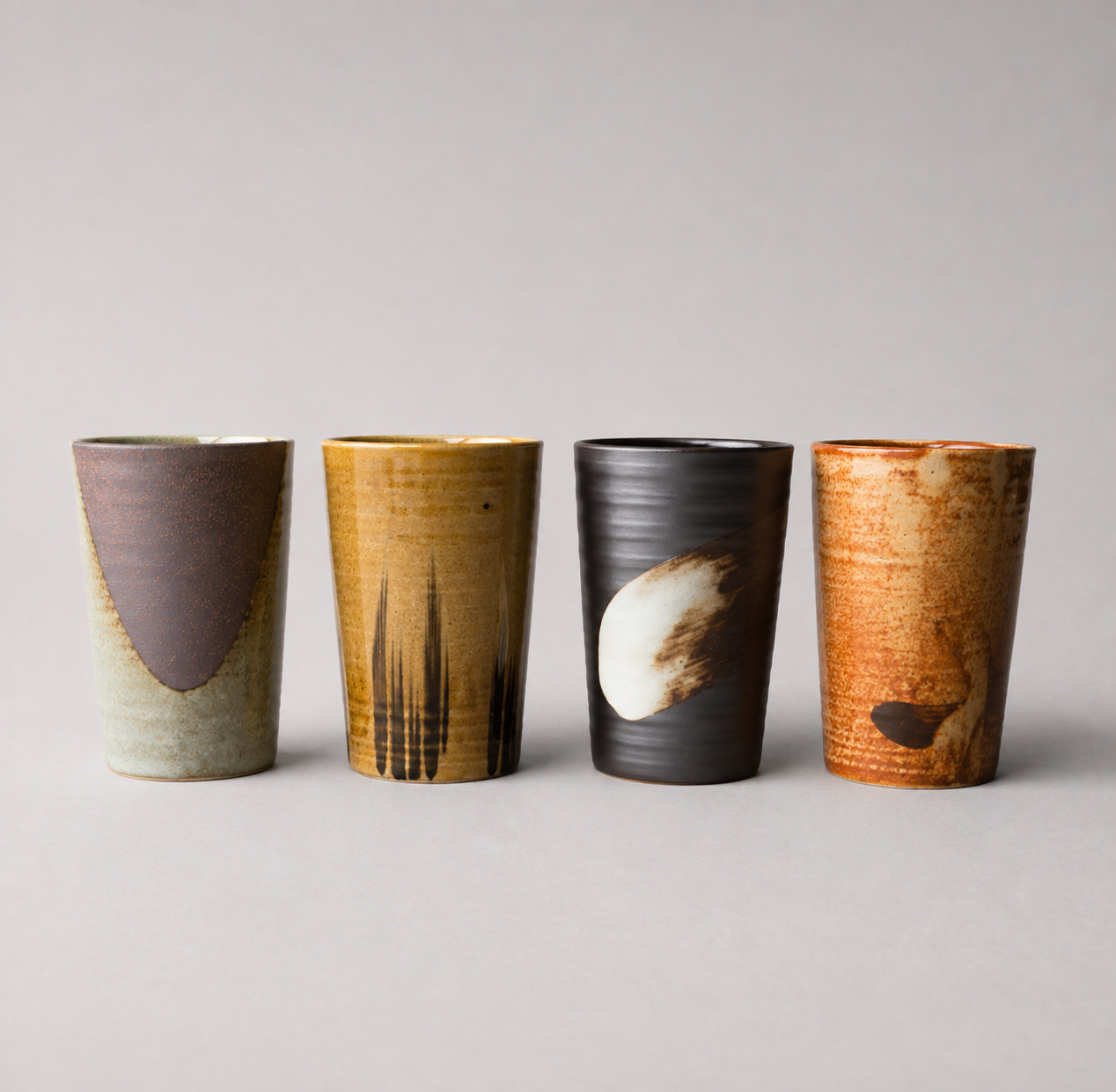 Cup Set 4pcs Straight Side Mix