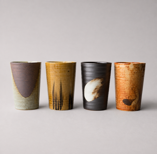Cup Set 4pcs Straight Side Mix