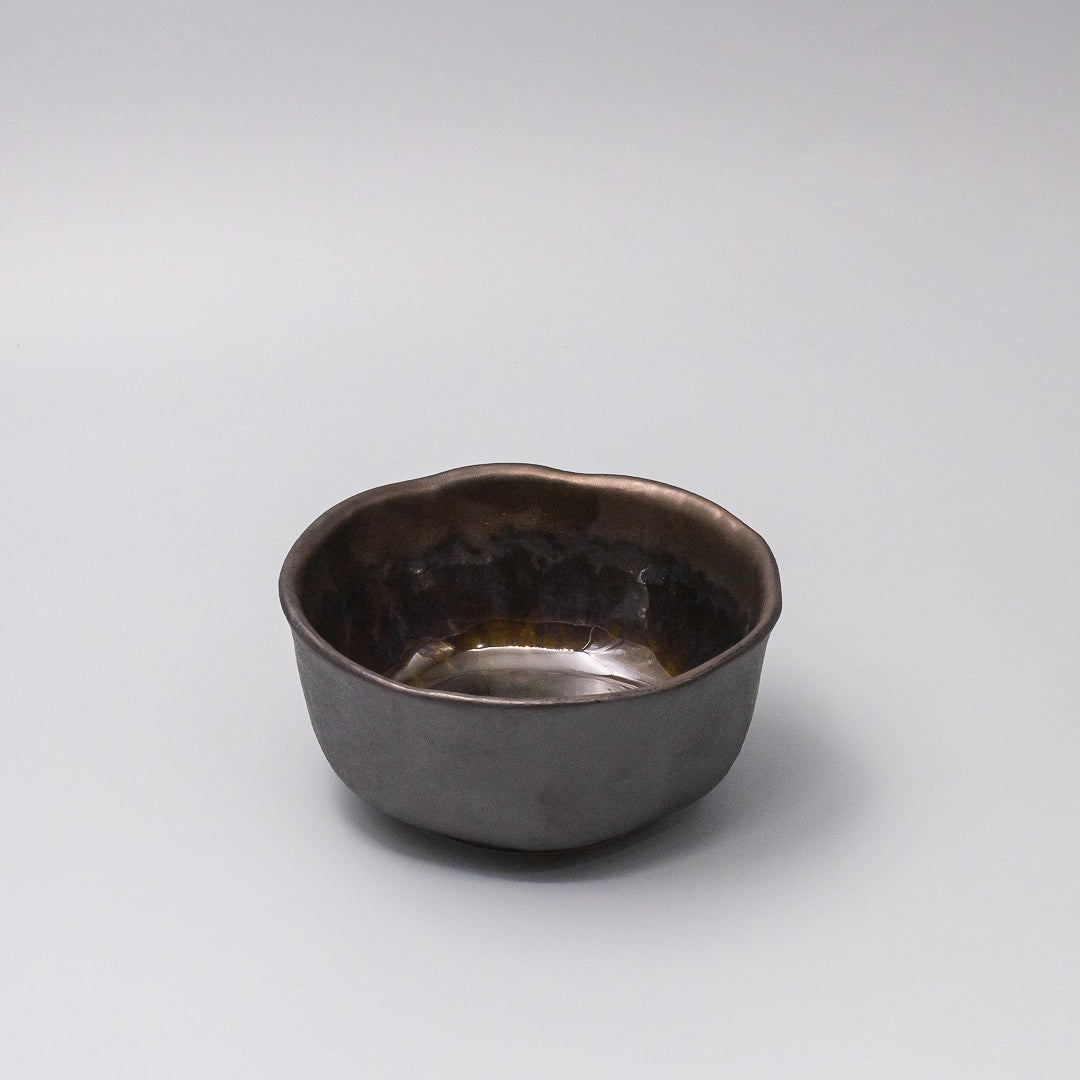 Bowl Organic 14.5cm Midori Ridge Glaze