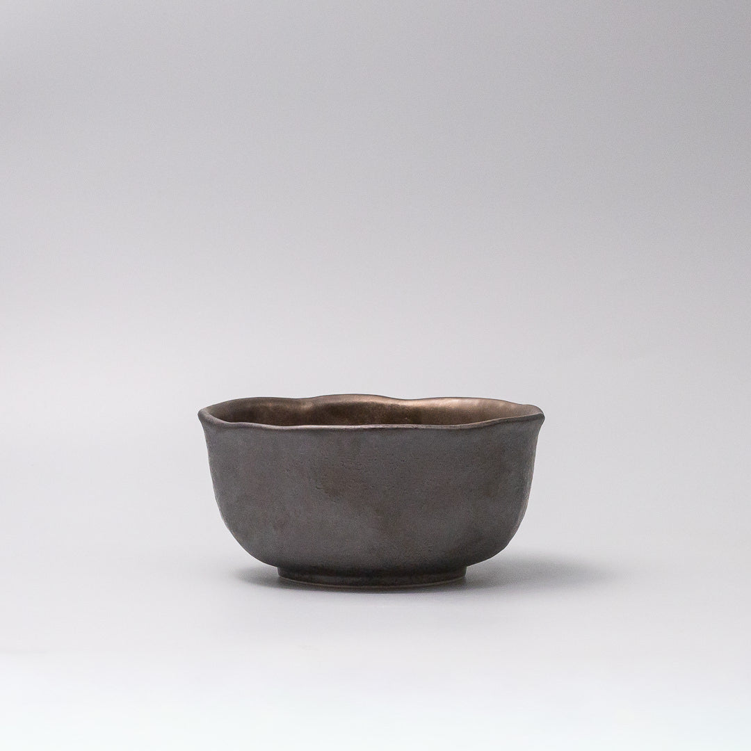 Bowl Organic 14.5cm Midori Ridge Glaze