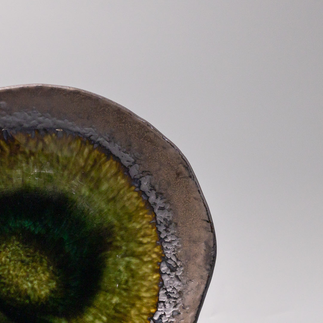 Dinner Plate Organic 27cm Midori Ridge Glaze