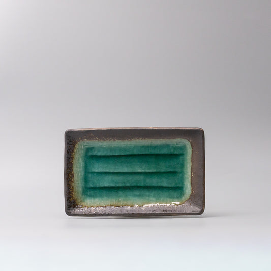 Plate Rectangular 22x14cm Jade Glaze