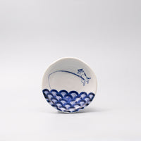 Shallow Bowl 14cm Fishing Cat Design