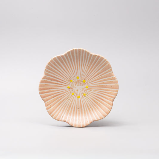 Tapas Plate 16.5cm Hanakomachi Peach Glaze