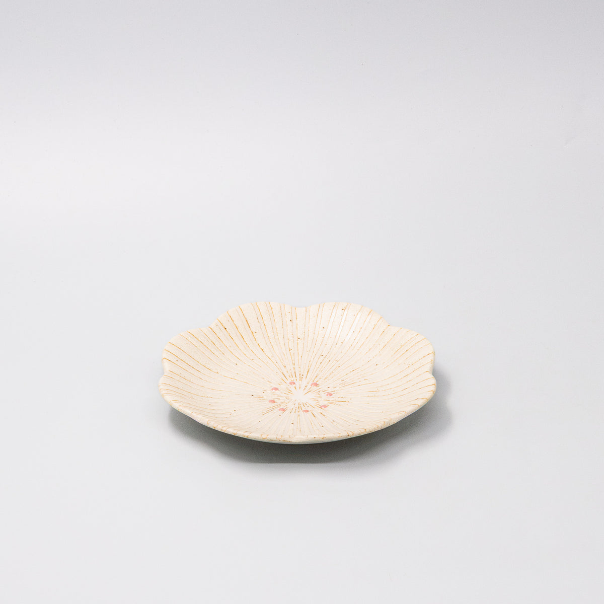 Tapas Plate 16.5cm Hanakomachi Cream Glaze