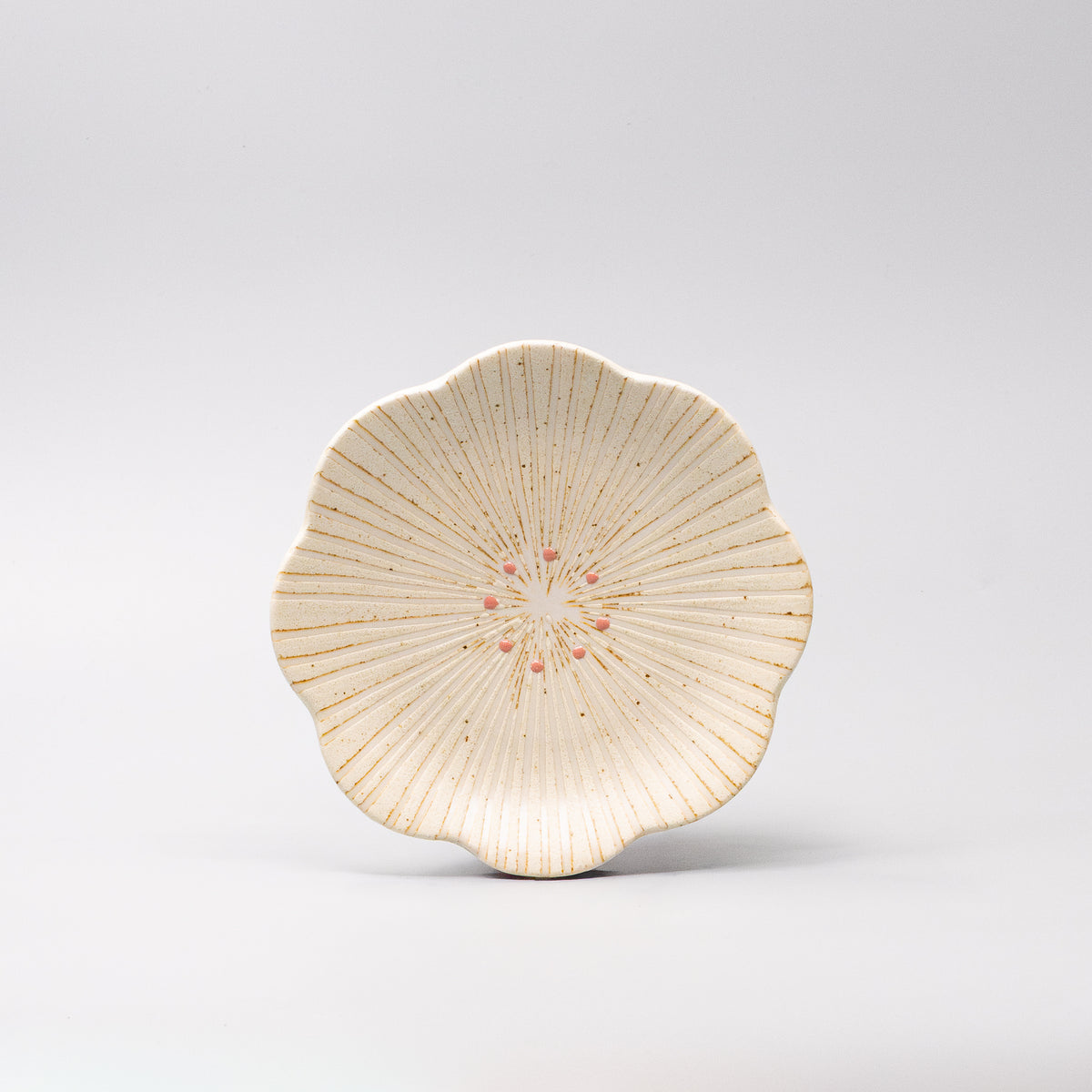 Tapas Plate 16.5cm Hanakomachi Cream Glaze