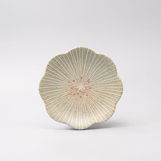 Tapas Plate 16.5cm Hanakomachi Teal Glaze
