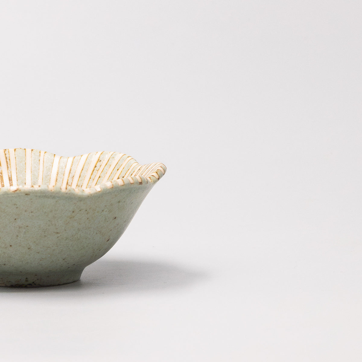 Sauce Dish 10.5cm Hanakomachi Teal Glaze