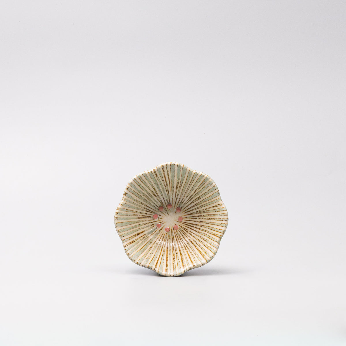 Sauce Dish 10.5cm Hanakomachi Teal Glaze