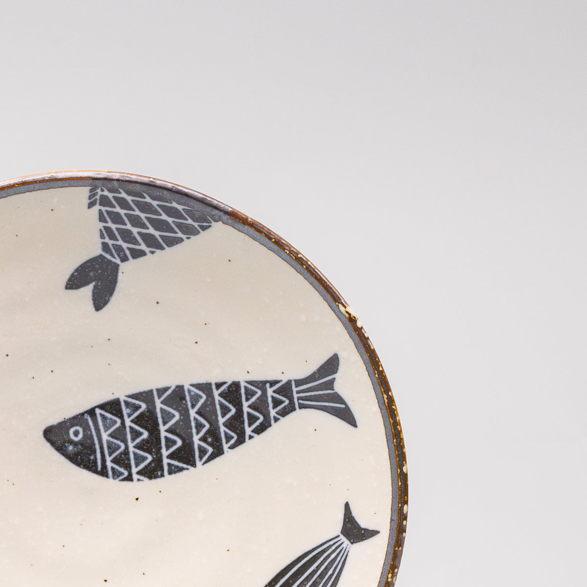 Tapas Plate 16cm Navy Fish Design