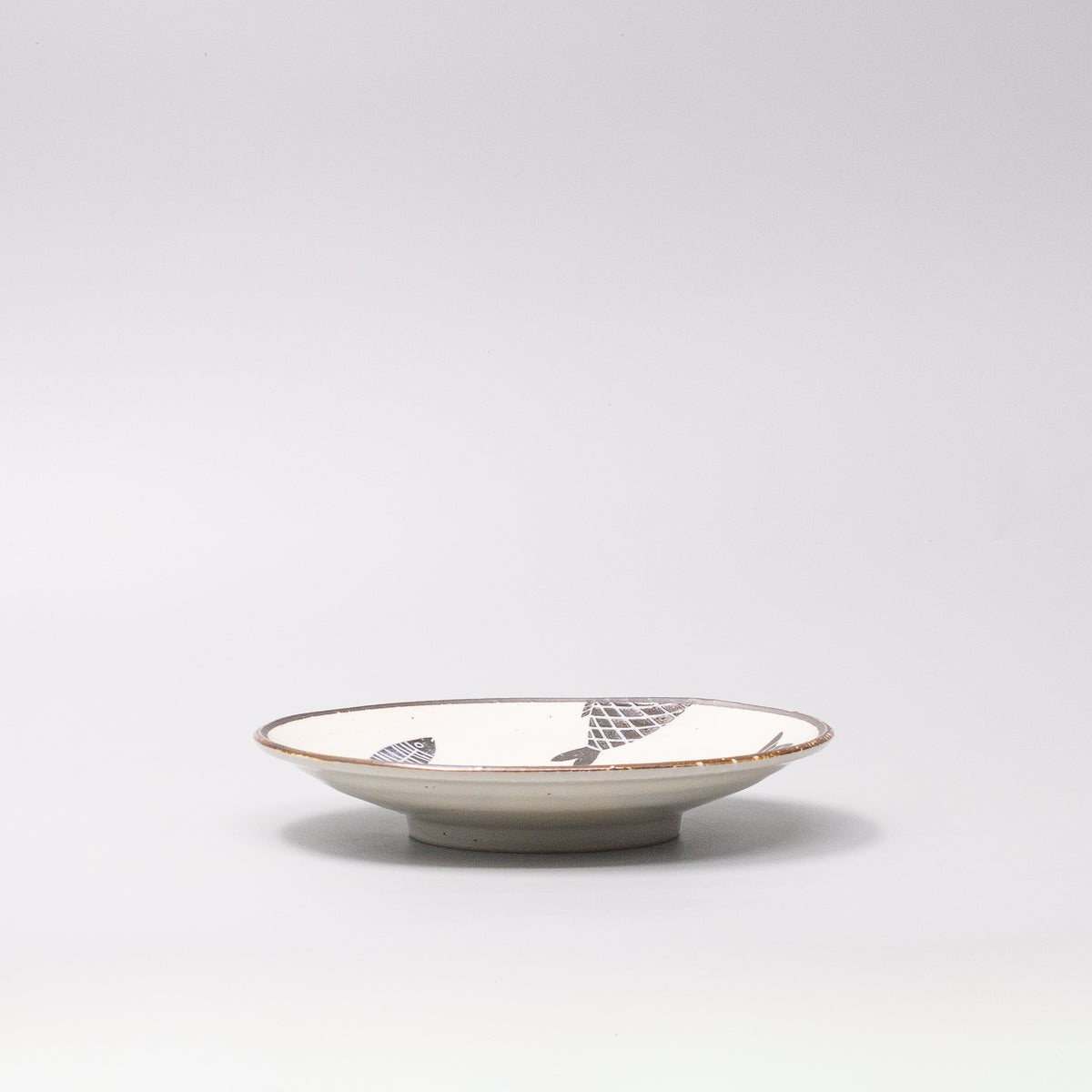 Tapas Plate 16cm Navy Fish Design