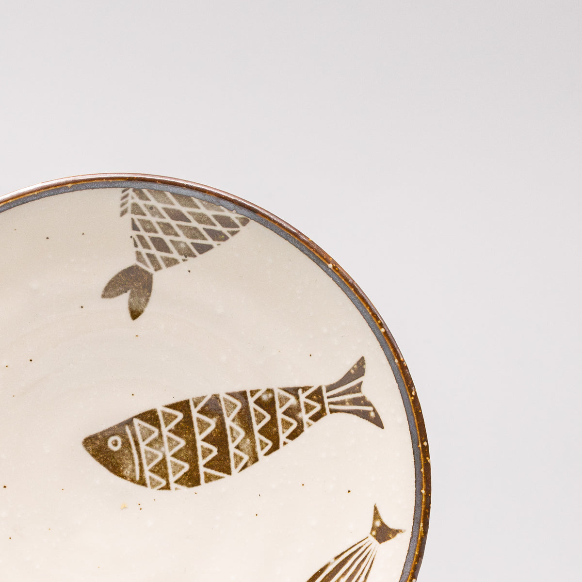 Tapas Plate 16cm Brown Fish Design