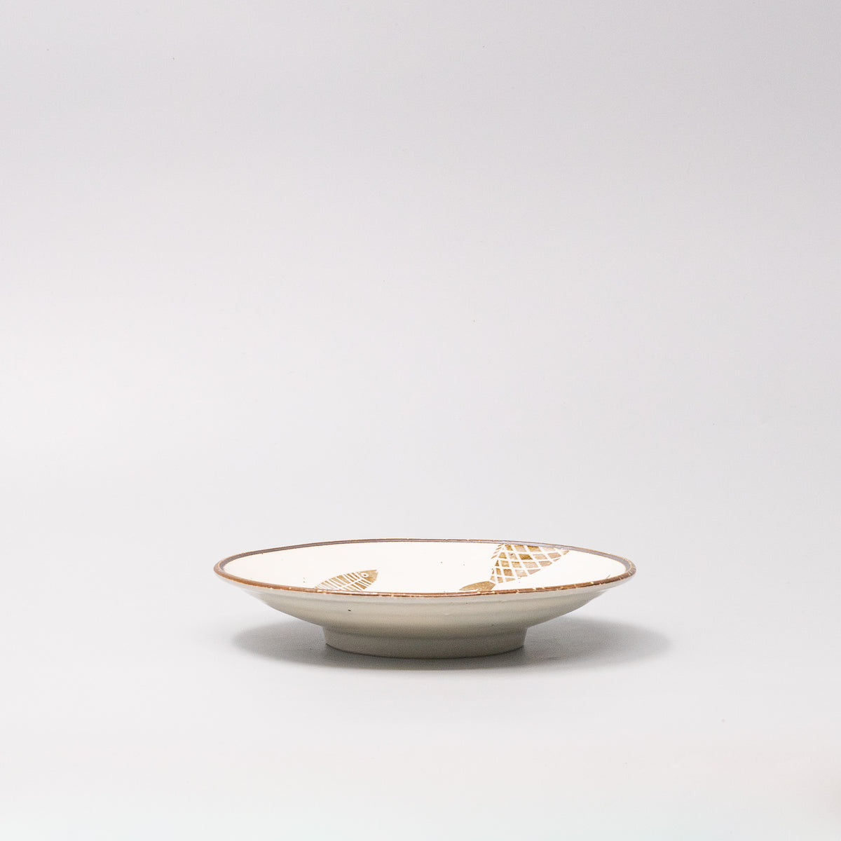 Tapas Plate 16cm Brown Fish Design