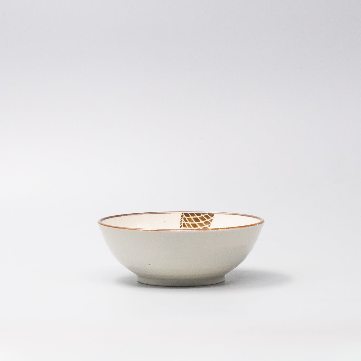 Bowl 14cm Brown Fish Design