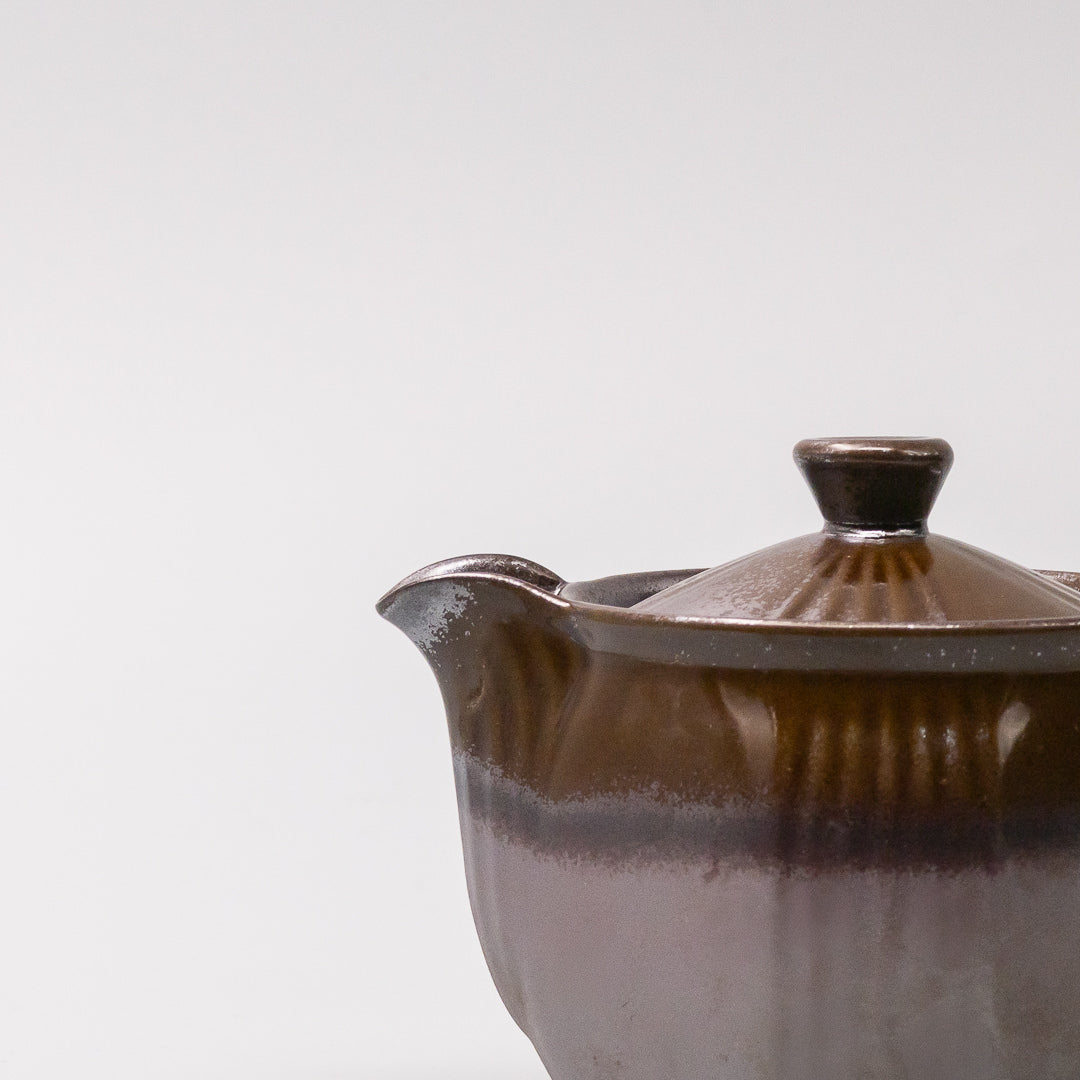 artisan Japanese teapot side view