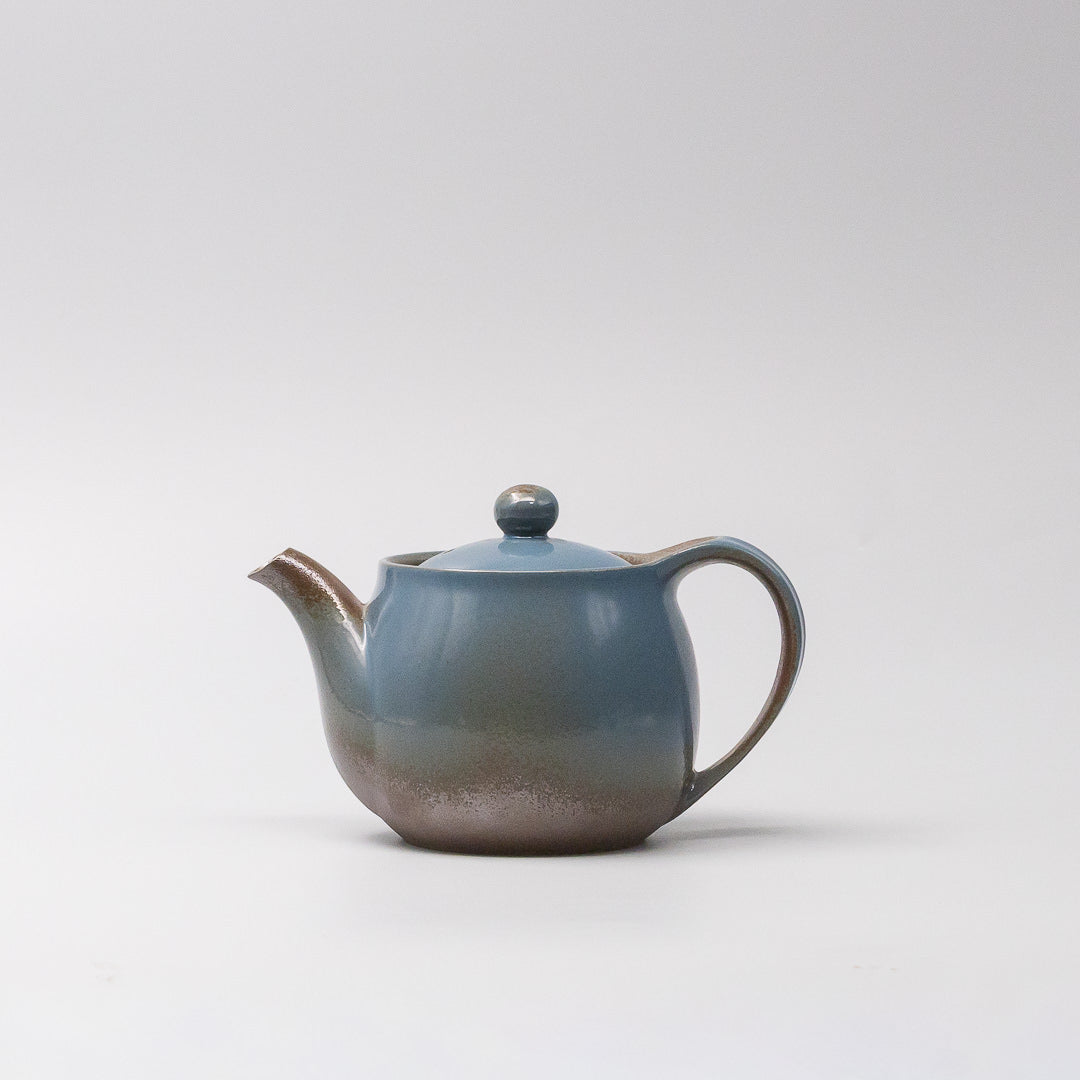 Teapot 420ml Earth Blue Glaze